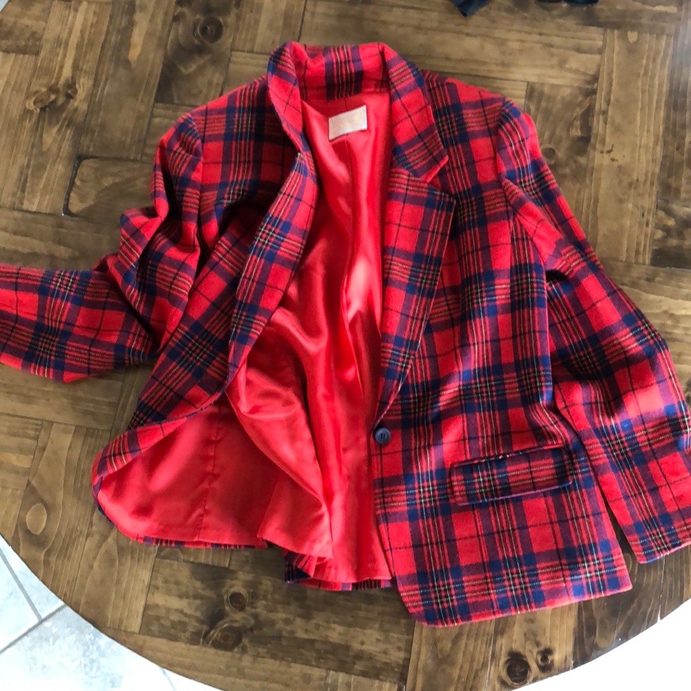 Plaid Blazer